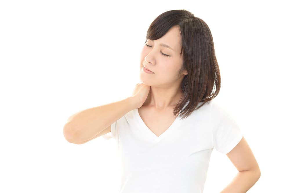 肩こりの女性